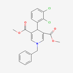 molecular formula C22H19Cl2NO4 B4040286 dimethyl 1-benzyl-4-(2,3-dichlorophenyl)-1,4-dihydro-3,5-pyridinedicarboxylate 