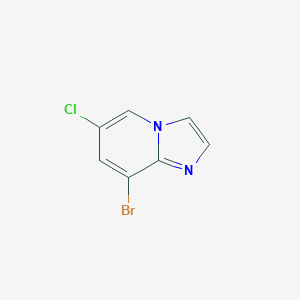 molecular formula C7H4BrClN2 B040403 8-Brom-6-chlorimidazo[1,2-a]pyridin CAS No. 957187-27-8