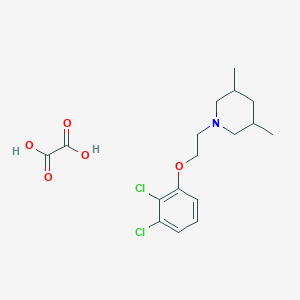 molecular formula C17H23Cl2NO5 B4040300 草酸 1-[2-(2,3-二氯苯氧基)乙基]-3,5-二甲基哌啶 