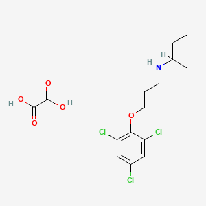 oxalic acid;N-[3-(2,4,6-trichlorophenoxy)propyl]butan-2-amine