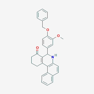 5-[4-(benzyloxy)-3-methoxyphenyl]-2,3,5,6-tetrahydrobenzo[a]phenanthridin-4(1H)-one