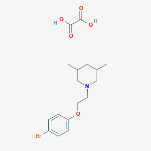 molecular formula C17H24BrNO5 B4040331 1-[2-(4-bromophenoxy)ethyl]-3,5-dimethylpiperidine oxalate 