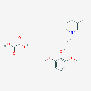 1-[3-(2,6-Dimethoxyphenoxy)propyl]-3-methylpiperidine;oxalic acid