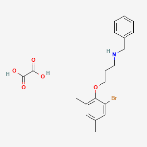 N-benzyl-3-(2-bromo-4,6-dimethylphenoxy)-1-propanamine oxalate