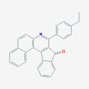 molecular formula C28H19NO B404036 8-(4-Ethyl-phenyl)-7-aza-indeno[2,1-c]phenanthren-9-one CAS No. 5628-79-5