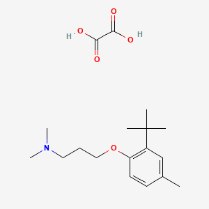 molecular formula C18H29NO5 B4040370 [3-(2-叔丁基-4-甲基苯氧基)丙基]二甲胺草酸盐 