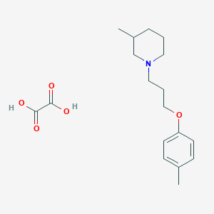 molecular formula C18H27NO5 B4040376 草酸3-甲基-1-[3-(4-甲基苯氧基)丙基]哌啶 