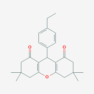 9-(4-ethylphenyl)-3,3,6,6-tetramethyl-3,4,5,6,7,9-hexahydro-1H-xanthene-1,8(2H)-dione