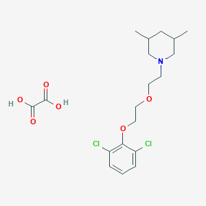 1-[2-[2-(2,6-Dichlorophenoxy)ethoxy]ethyl]-3,5-dimethylpiperidine;oxalic acid