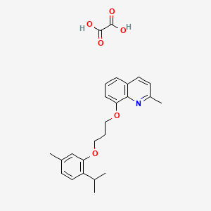 2-Methyl-8-[3-(5-methyl-2-propan-2-ylphenoxy)propoxy]quinoline;oxalic acid