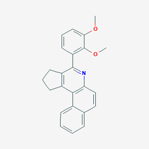 molecular formula C24H21NO2 B404040 4-(2,3-Dimethoxy-phenyl)-2,3-dihydro-1H-benzo[f]cyclopenta[c]quinoline 