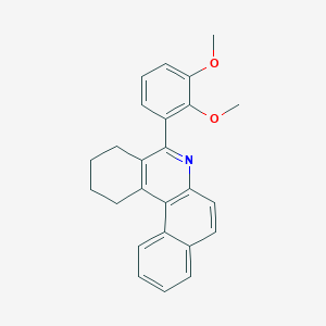 molecular formula C25H23NO2 B404042 5-(2,3-Dimethoxy-phenyl)-1,2,3,4-tetrahydro-benzo[a]phenanthridine CAS No. 5635-62-1