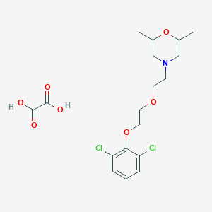 molecular formula C18H25Cl2NO7 B4040428 4-[2-[2-(2,6-Dichlorophenoxy)ethoxy]ethyl]-2,6-dimethylmorpholine;oxalic acid 