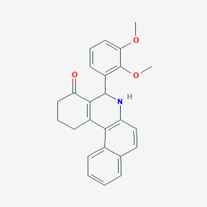 molecular formula C25H23NO3 B404043 5-(2,3-dimethoxyphenyl)-2,3,5,6-tetrahydrobenzo[a]phenanthridin-4(1H)-one 