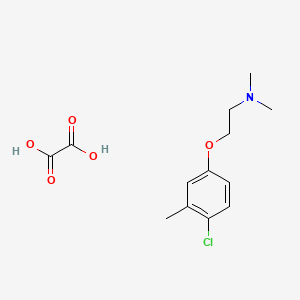 molecular formula C13H18ClNO5 B4040430 2-(4-chloro-3-methylphenoxy)-N,N-dimethylethanamine;oxalic acid 