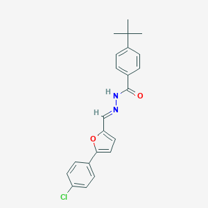 4-tert-butyl-N'-{[5-(4-chlorophenyl)-2-furyl]methylene}benzohydrazide
