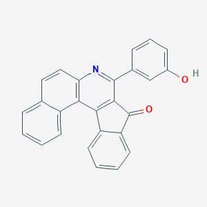 molecular formula C26H15NO2 B404047 8-(3-Hydroxy-phenyl)-7-aza-indeno[2,1-c]phenanthren-9-one 