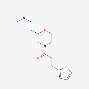 N,N-dimethyl-2-{4-[3-(2-thienyl)propanoyl]-2-morpholinyl}ethanamine