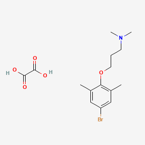 3-(4-bromo-2,6-dimethylphenoxy)-N,N-dimethylpropan-1-amine;oxalic acid