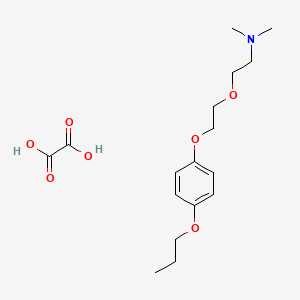 N,N-dimethyl-2-[2-(4-propoxyphenoxy)ethoxy]ethanamine;oxalic acid