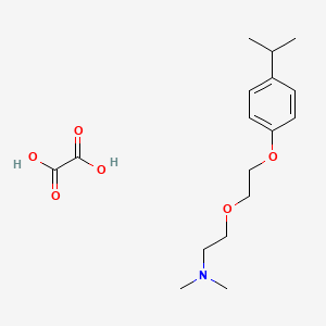 molecular formula C17H27NO6 B4040537 N,N-dimethyl-2-[2-(4-propan-2-ylphenoxy)ethoxy]ethanamine;oxalic acid 