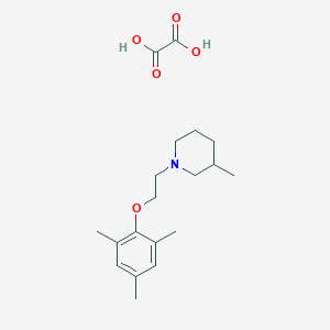 molecular formula C19H29NO5 B4040566 1-[2-(间甲酚氧基)乙基]-3-甲基哌啶草酸盐 