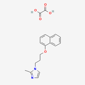 2-Methyl-1-(3-naphthalen-1-yloxypropyl)imidazole;oxalic acid