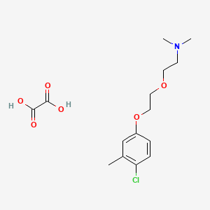 molecular formula C15H22ClNO6 B4040586 {2-[2-(4-chloro-3-methylphenoxy)ethoxy]ethyl}dimethylamine oxalate 