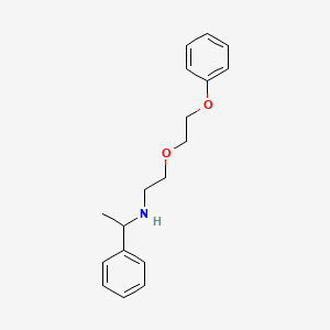 N-[2-(2-phenoxyethoxy)ethyl]-1-phenylethanamine