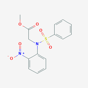 Methyl [2-nitro(phenylsulfonyl)anilino]acetate