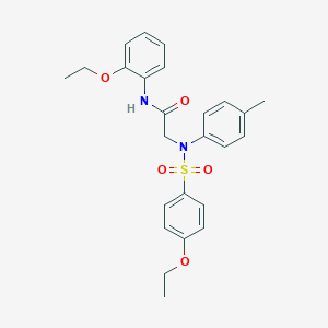 N-(2-ethoxyphenyl)-2-{[(4-ethoxyphenyl)sulfonyl]-4-methylanilino}acetamide