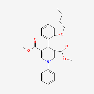 dimethyl 4-(2-butoxyphenyl)-1-phenyl-1,4-dihydro-3,5-pyridinedicarboxylate