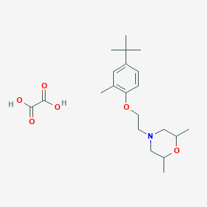 molecular formula C21H33NO6 B4040676 4-[2-(4-Tert-butyl-2-methylphenoxy)ethyl]-2,6-dimethylmorpholine;oxalic acid 