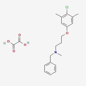 N-benzyl-3-(4-chloro-3,5-dimethylphenoxy)-N-methylpropan-1-amine;oxalic acid