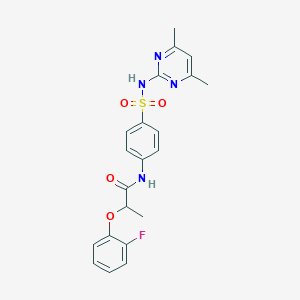 N-{4-[(4,6-dimethylpyrimidin-2-yl)sulfamoyl]phenyl}-2-(2-fluorophenoxy)propanamide