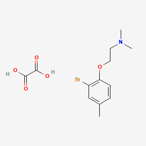 molecular formula C13H18BrNO5 B4040701 2-(2-bromo-4-methylphenoxy)-N,N-dimethylethanamine;oxalic acid 