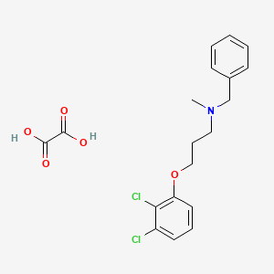 molecular formula C19H21Cl2NO5 B4040708 草酸盐N-苄基-3-(2,3-二氯苯氧基)-N-甲基-1-丙胺 