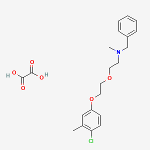 molecular formula C21H26ClNO6 B4040733 N-benzyl-2-[2-(4-chloro-3-methylphenoxy)ethoxy]-N-methylethanamine;oxalic acid 