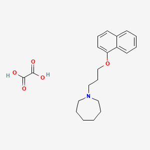 molecular formula C21H27NO5 B4040758 1-[3-(1-naphthyloxy)propyl]azepane oxalate 