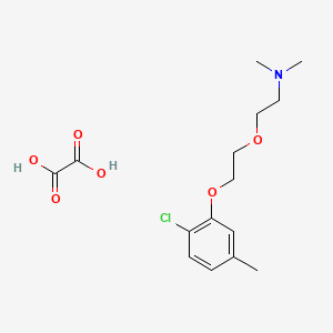 2-[2-(2-chloro-5-methylphenoxy)ethoxy]-N,N-dimethylethanamine;oxalic acid