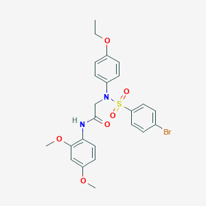 N-[2,4-bis(methyloxy)phenyl]-2-{[(4-bromophenyl)sulfonyl][4-(ethyloxy)phenyl]amino}acetamide