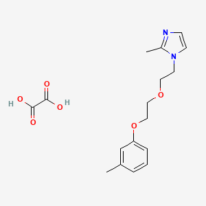 molecular formula C17H22N2O6 B4040798 2-甲基-1-{2-[2-(3-甲基苯氧基)乙氧基]乙基}-1H-咪唑草酸盐 