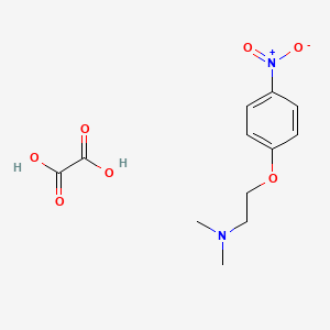 molecular formula C12H16N2O7 B4040827 N,N-dimethyl-2-(4-nitrophenoxy)ethanamine;oxalic acid 