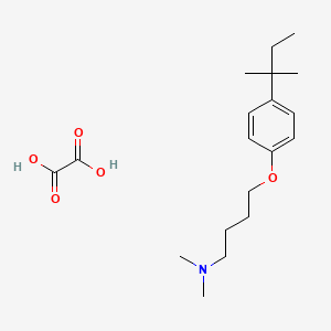 molecular formula C19H31NO5 B4040847 {4-[4-(1,1-二甲基丙基)苯氧基]丁基}二甲胺草酸盐 