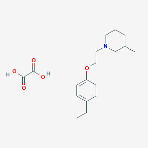 molecular formula C18H27NO5 B4040870 草酸1-[2-(4-乙基苯氧基)乙基]-3-甲基哌啶酯 