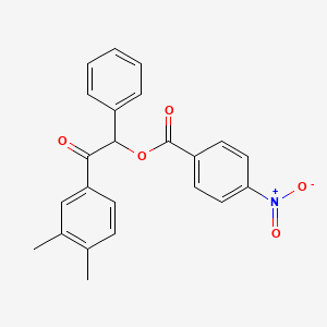 2-(3,4-dimethylphenyl)-2-oxo-1-phenylethyl 4-nitrobenzoate