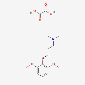 molecular formula C15H23NO7 B4040905 3-(2,6-dimethoxyphenoxy)-N,N-dimethylpropan-1-amine;oxalic acid 