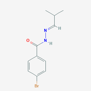 molecular formula C11H13BrN2O B404092 4-bromo-N'-(2-methylpropylidene)benzohydrazide 