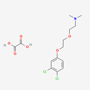 molecular formula C14H19Cl2NO6 B4040924 2-[2-(3,4-dichlorophenoxy)ethoxy]-N,N-dimethylethanamine;oxalic acid 