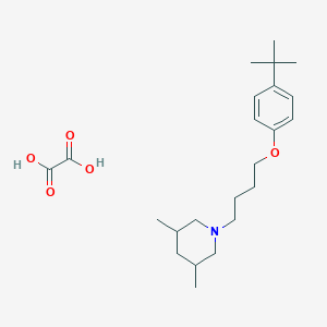 1-[4-(4-Tert-butylphenoxy)butyl]-3,5-dimethylpiperidine;oxalic acid